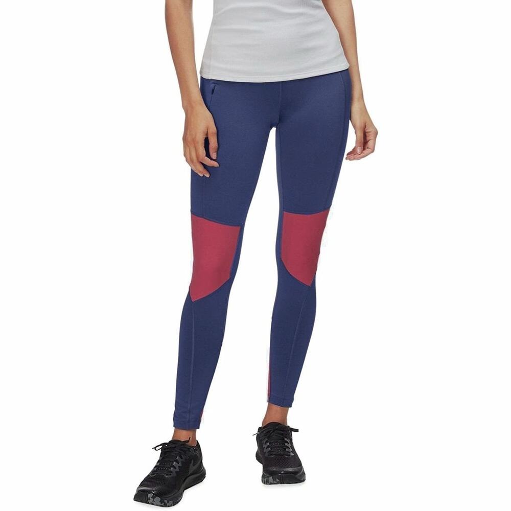 Marmot Trail Bender Women’s Running Tights Navy Claret Small NWT